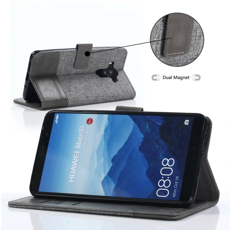Huawei Mate 10 Pro Case Muxma kangas ja nahka vaikutus Huawei Mate 10 Pro Case Muxma kangas ja nahka vaikutus