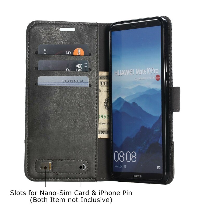 Huawei Mate 10 Pro Case Muxma kangas ja nahka vaikutus Huawei Mate 10 Pro Case Muxma kangas ja nahka vaikutus
