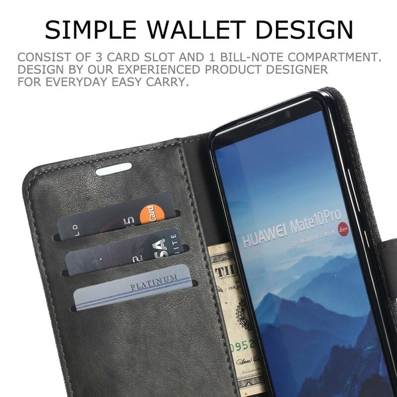 Huawei Mate 10 Pro Case Muxma kangas ja nahka vaikutus Huawei Mate 10 Pro Case Muxma kangas ja nahka vaikutus