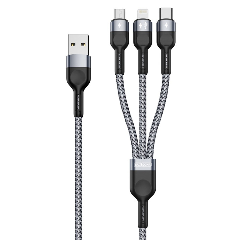 DUZZONA USB-tiedonsiirto- ja latauskaapeli