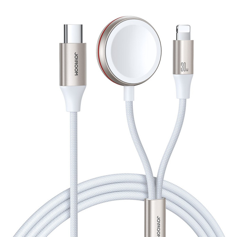 USB-C magneja
tinen latauskaapeli + pikalatauskaapeli Apple Watchille / iPhonelle / iPadille JOYROOM