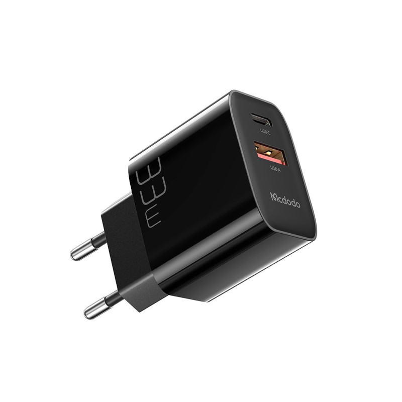 MCDODO PD33W USB-A + Type-C Dual Rapid Output matkapuhelinlaturi