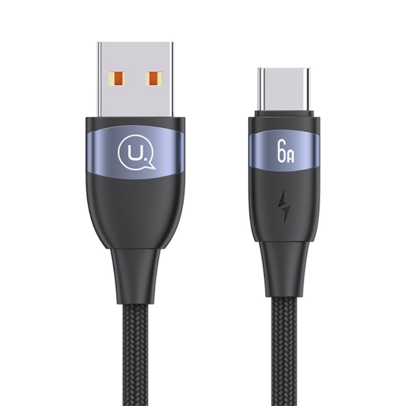 USAMS USB-A-tyyppi-C 1.2m latauskaapeli USB-A-tyyppi-C 1.2m