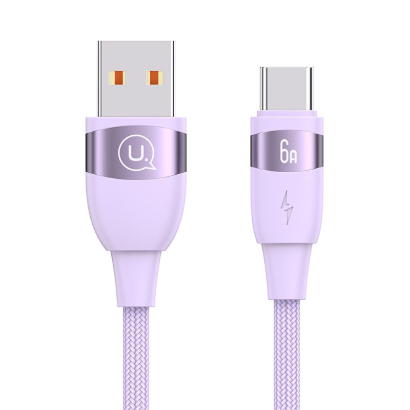 USAMS 2m USB-A-Type-C datakaapeli