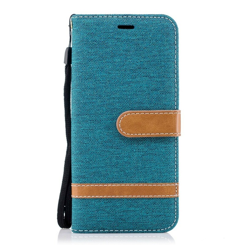 Samsung Galaxy S9 Kangas ja nahka Effect Case hihnalla Samsung Galaxy S9 Kangas ja nahka Effect Case hihnalla