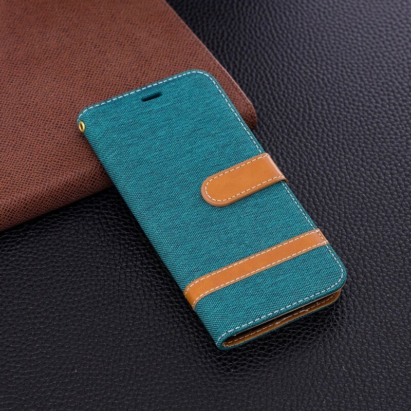 Samsung Galaxy S9 Kangas ja nahka Effect Case hihnalla Samsung Galaxy S9 Kangas ja nahka Effect Case hihnalla