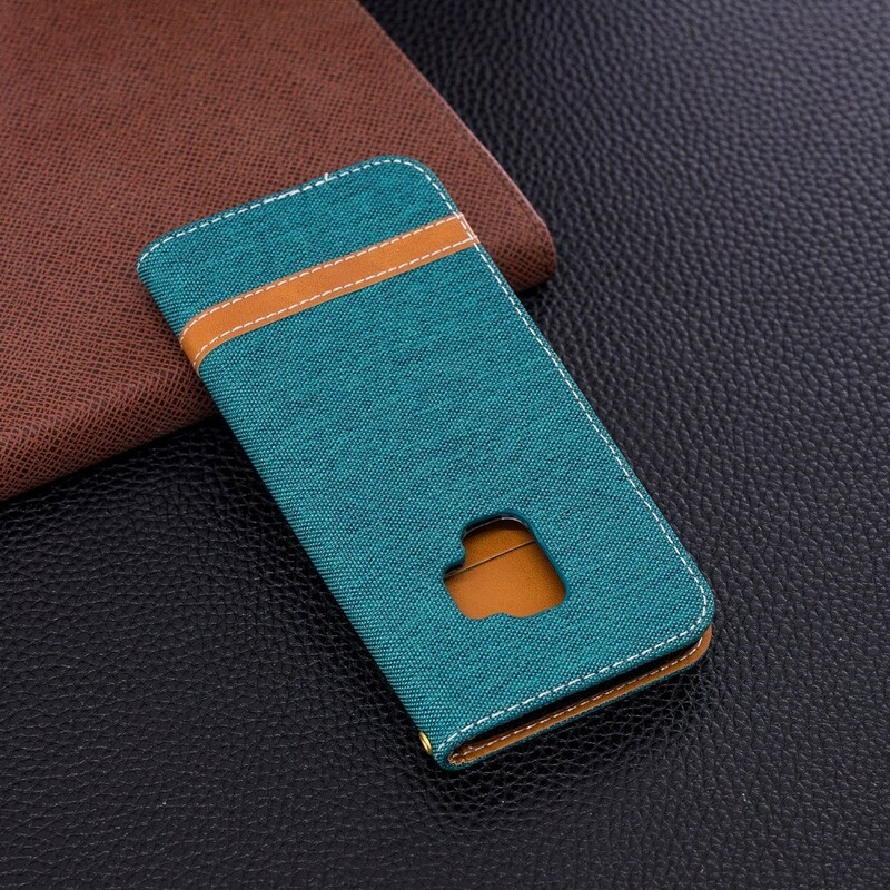 Samsung Galaxy S9 Kangas ja nahka Effect Case hihnalla Samsung Galaxy S9 Kangas ja nahka Effect Case hihnalla