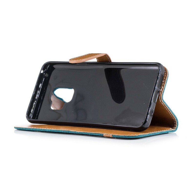 Samsung Galaxy S9 Kangas ja nahka Effect Case hihnalla Samsung Galaxy S9 Kangas ja nahka Effect Case hihnalla