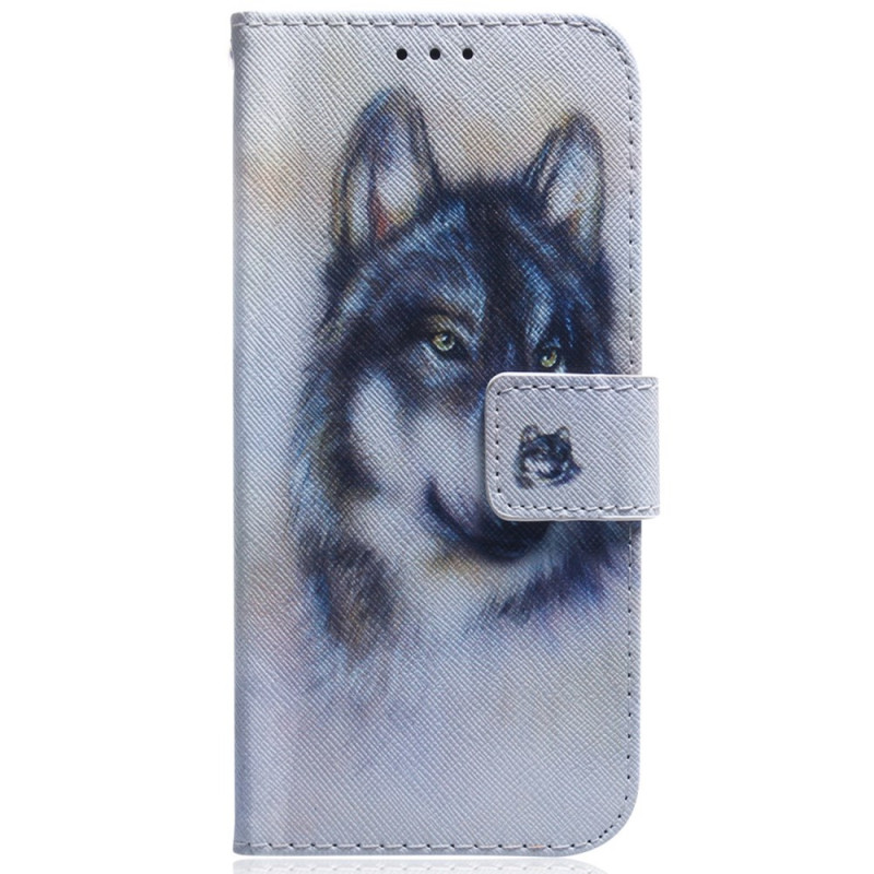 Samsung Galaxy A25 5G 5G Akvarelli Wolf Suojakuori
