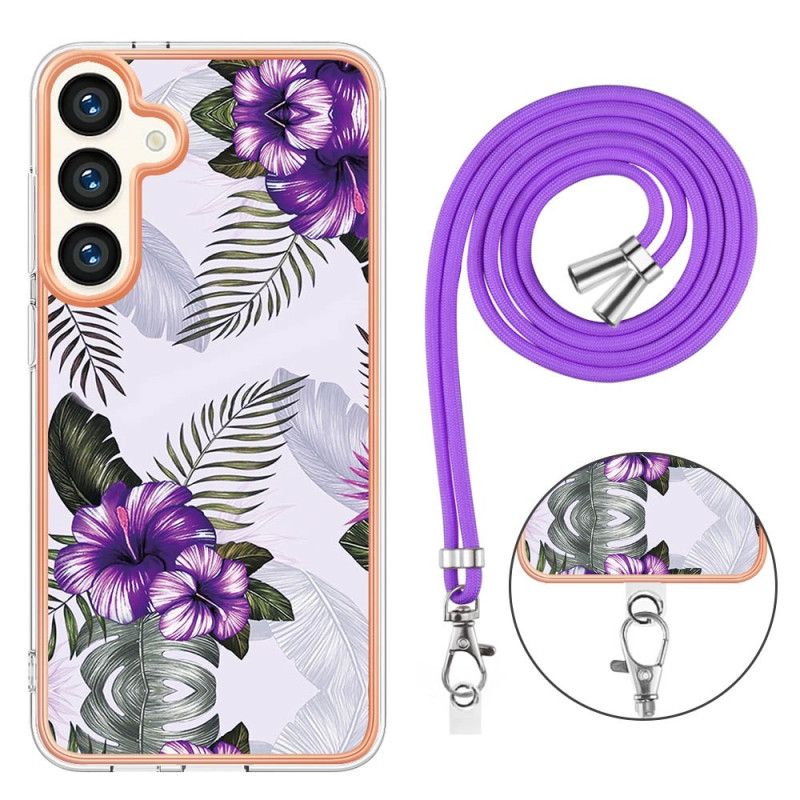 Samsung Galaxy S24 Plus 5G kantohihna
 Cover violja
ti kukkia