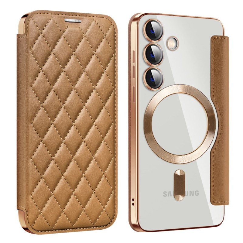 Flip Cover Samsung Galaxy S24 Plus 5G Pehmustja
tu MagSafe yhteensopiva