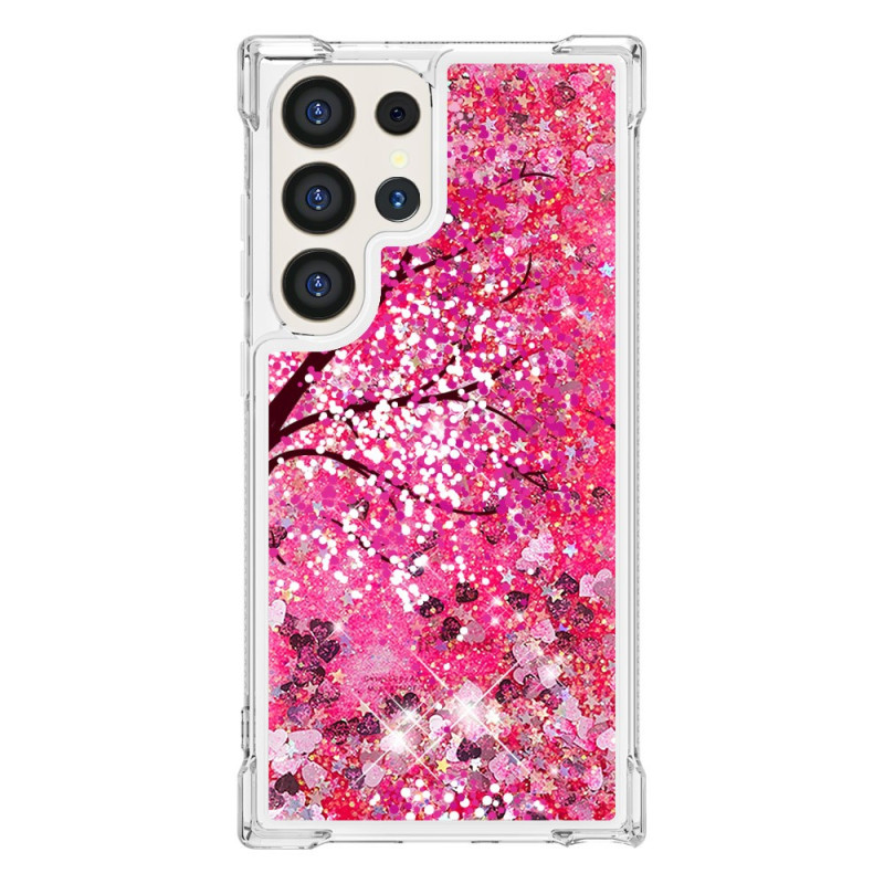 Samsung Galaxy S24 Ultra 5G Paljetti
 Cherry Blossom Suojakuori
