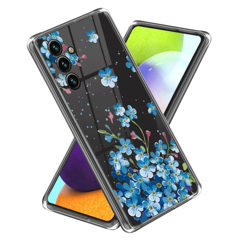 Samsung Galaxy A25 5G Sinisja
 kukat Suojakuori
