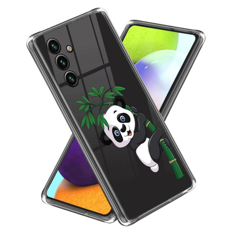 Samsung Galaxy A25 5G Panda ja bambu suojakuori
