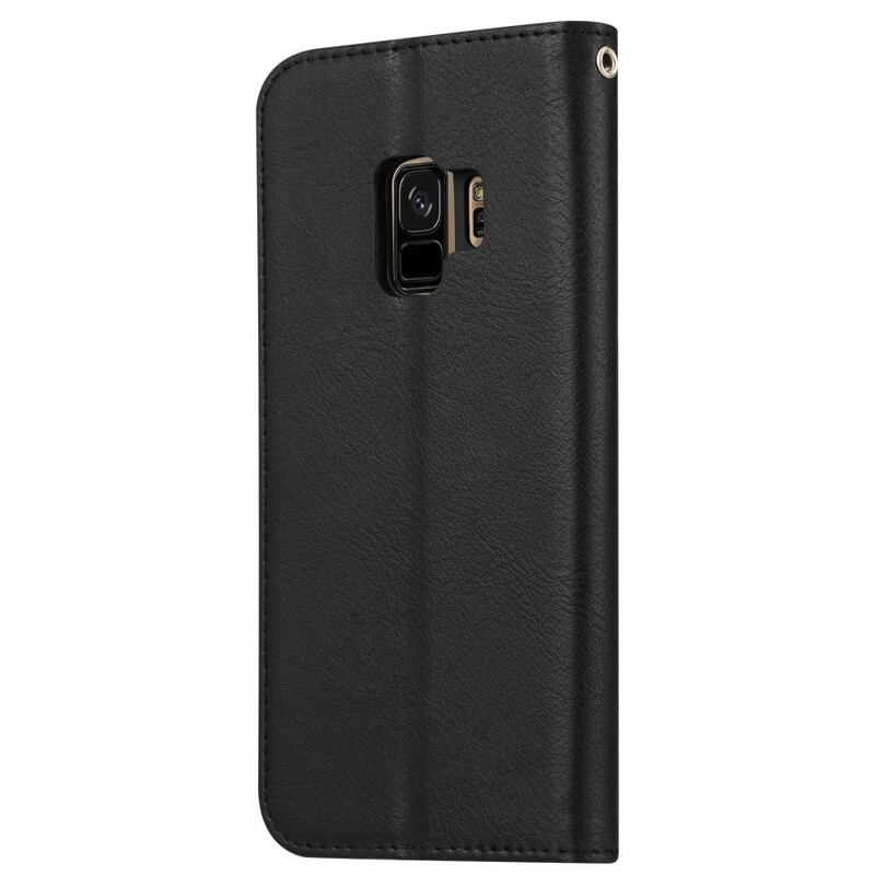 Flip Cover Samsung Galaxy S9 keinonahkainen korttikotelo