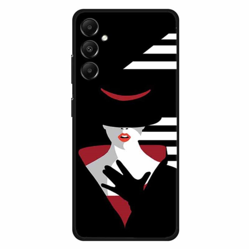 Samsung Galaxy A05s Lady in the Black Hat Suojakuori
 (Musta hattu)