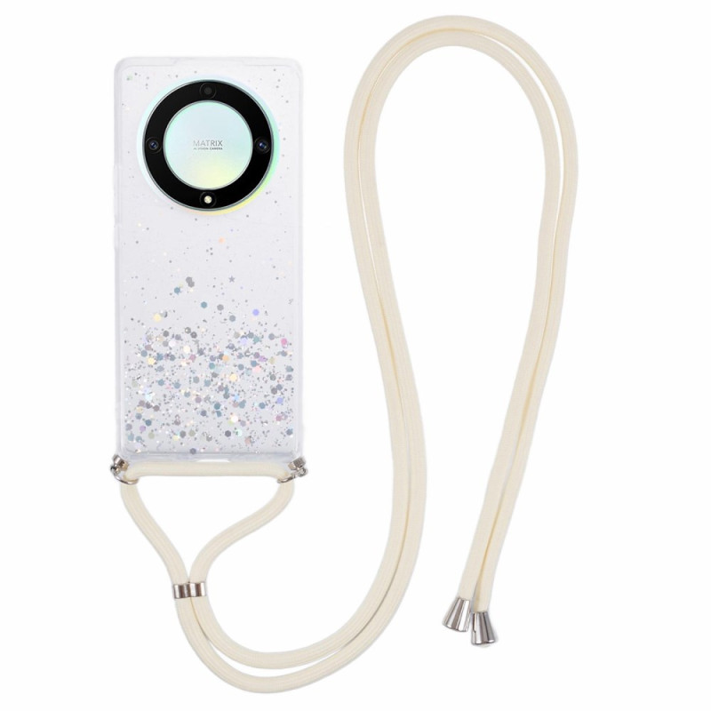 Honor Magic 5 Lite 5G / X9a Decor Paljetti kantonauha kansi