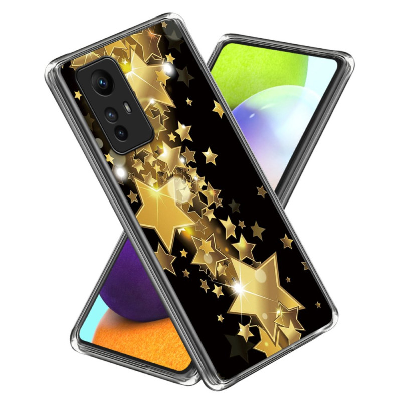 Xiaomi Redmi Note 12S Gold Stars Suojakuori
 Suojakuori
