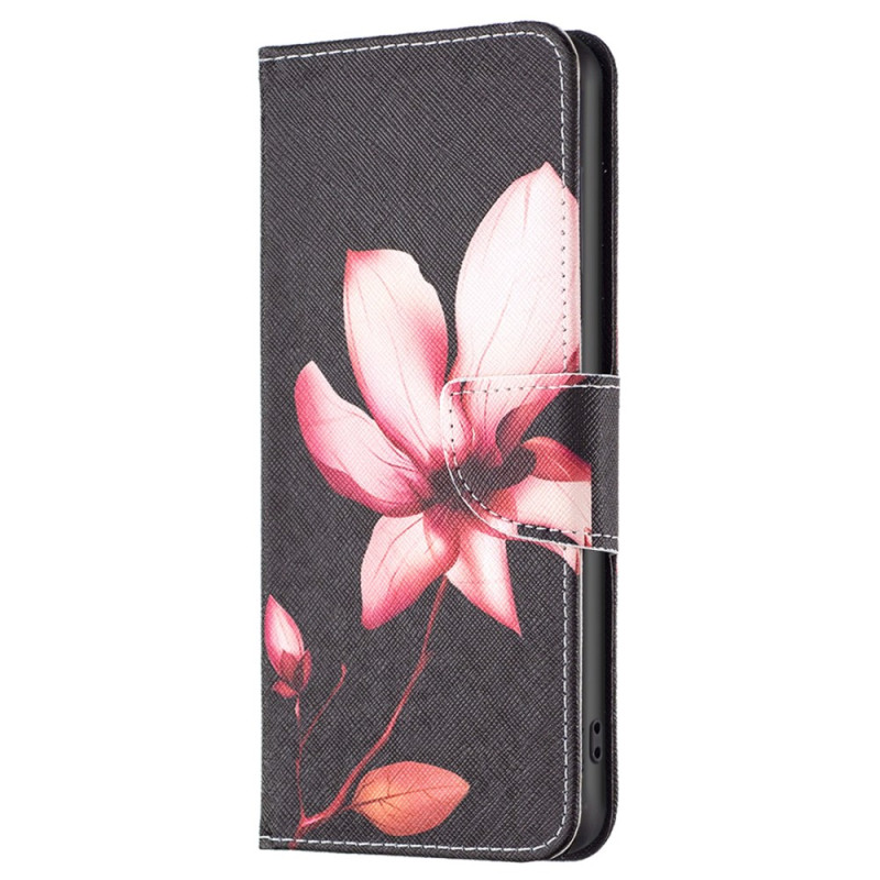 Xiaomi Redmi Note 12S Suojakuori
 Vaaleanpunainen kukka mustalla pohjalla