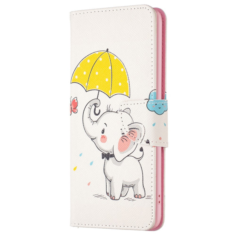 Xiaomi Redmi Note 12S sateenvarjo ja elefantti suojakuori
