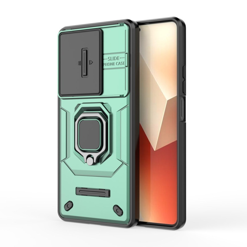Coque Xiaomi Redmi Note 13 5G Ring Résistante avec Protecteur Objectifs