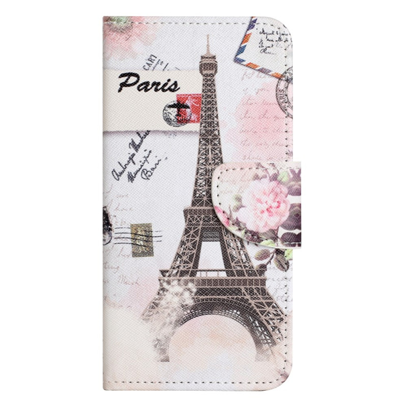 CoverHonor 90 Lite Vintage Eiffel-torni, jossa on kiinnitysnauha