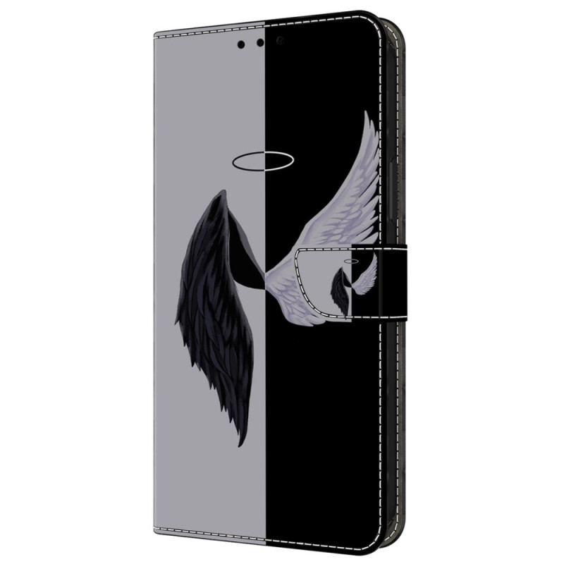 Samsung Galaxy A55 5G musta ja valkoinen Wings Suojakuori
