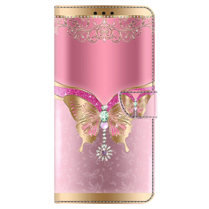 Samsung Galaxy A55 5G Suojakuori
 Perhonen vaaleanpunainen kultaa