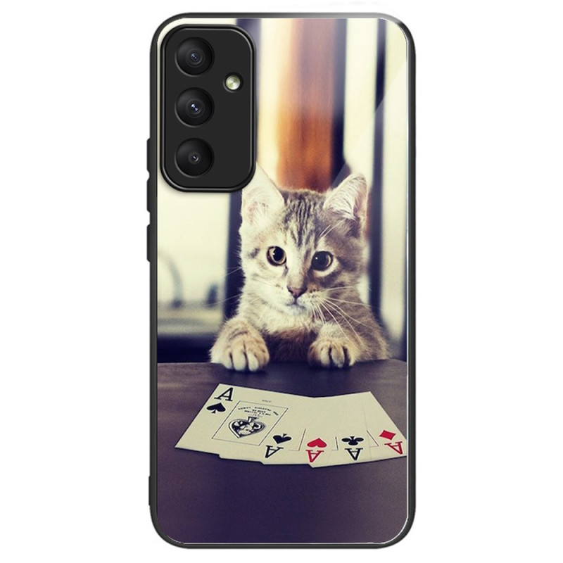 Samsung Galaxy A55 5G panssarilasi
 suojakotelo
 Poker Cat