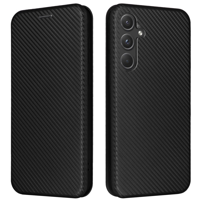 Flip Cover Samsung Galaxy A55 5G Tekstuuri Hiilikuitukangas