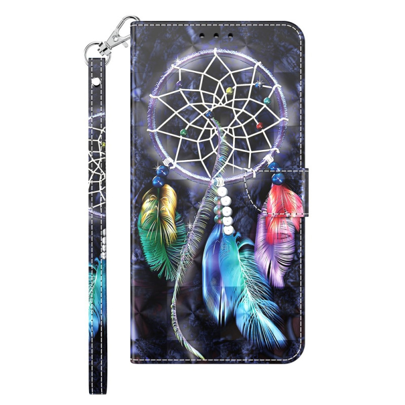 Samsung Galaxy A35 5G Dreamcatcher Suojakuori
 musta tausta ja kantolenkki
