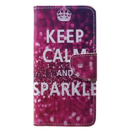 Huawei P20 Case Keep Calm ja Sparkle