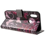 Kotelo Huawei P20 Lite Perhoset ja kukat Kotelo Huawei P20 Lite Perhoset ja kukat