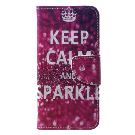 Huawei P20 Lite Case Keep Calm ja Sparkle