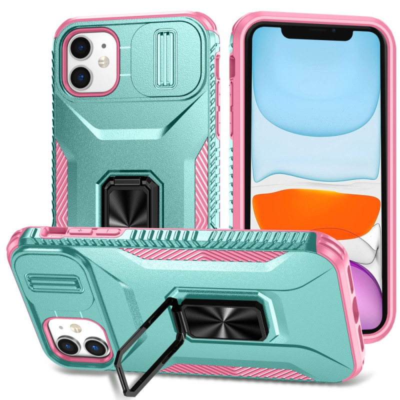 iPhone 11 kaksivärinen suojakuori
 liukuva linssinpidin ja suojus