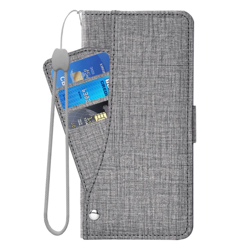 Kansi iPhone 12 / 12 Pro Texture kangas irrotja
tava kortti suojakotelo
