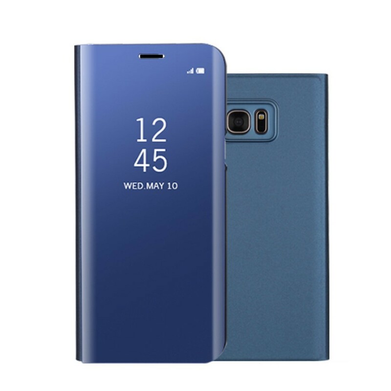 Näytä kansi Samsung Galaxy S7 Edge peili ja nahkatehoste Näytä kansi Samsung Galaxy S7 Edge peili ja nahkatehoste