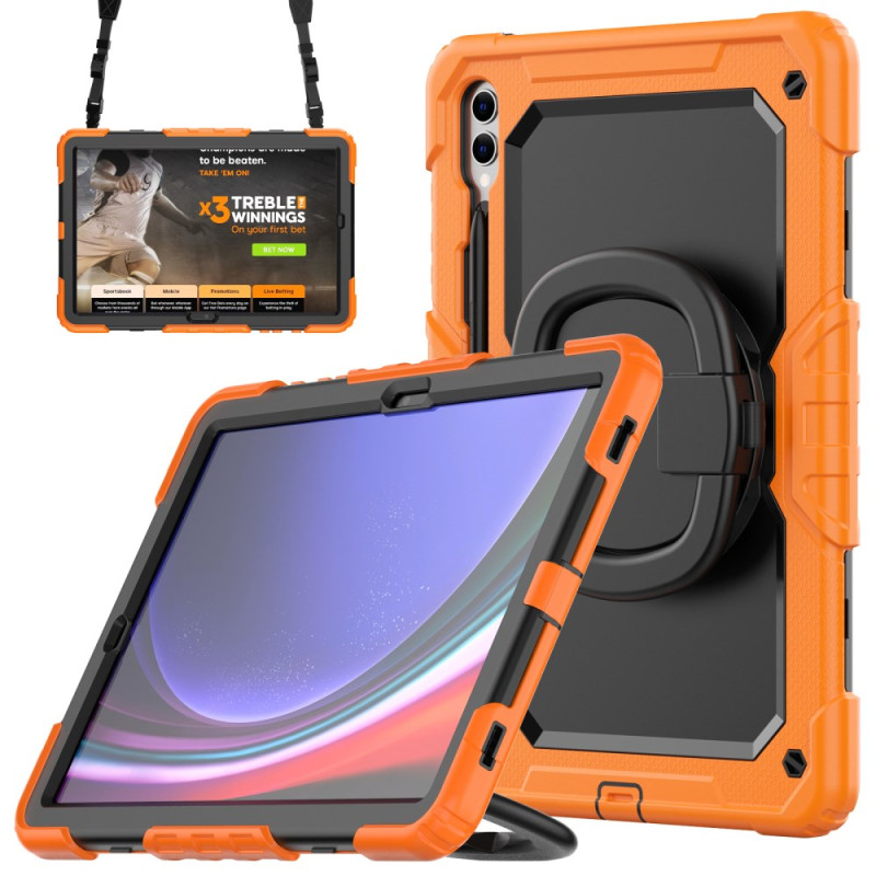 Samsung Galaxy Tab S10 Ultra / S9 Ultra Cover Premium Protection olkahihnalla varustettuna