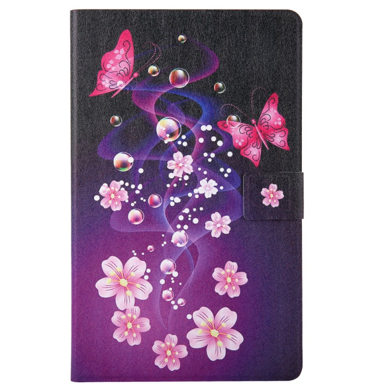 Samsung Galaxy Tab A9 Suojakuori
 vaaleanpunainen perhosja
