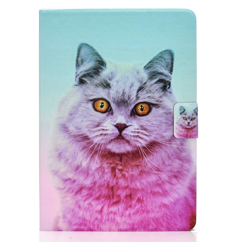 Samsung Galaxy Tab A9 vaaleanpunainen kissa suojakuori
