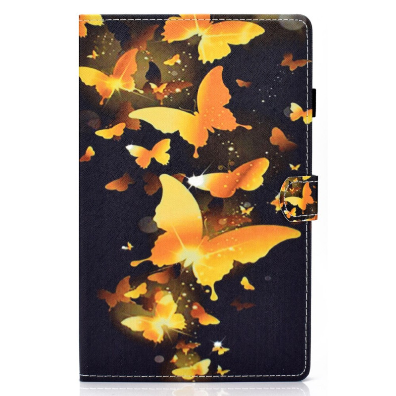 Samsung Galaxy Tab A11 / A9 Suojakuori Golden Butterflies in Flight