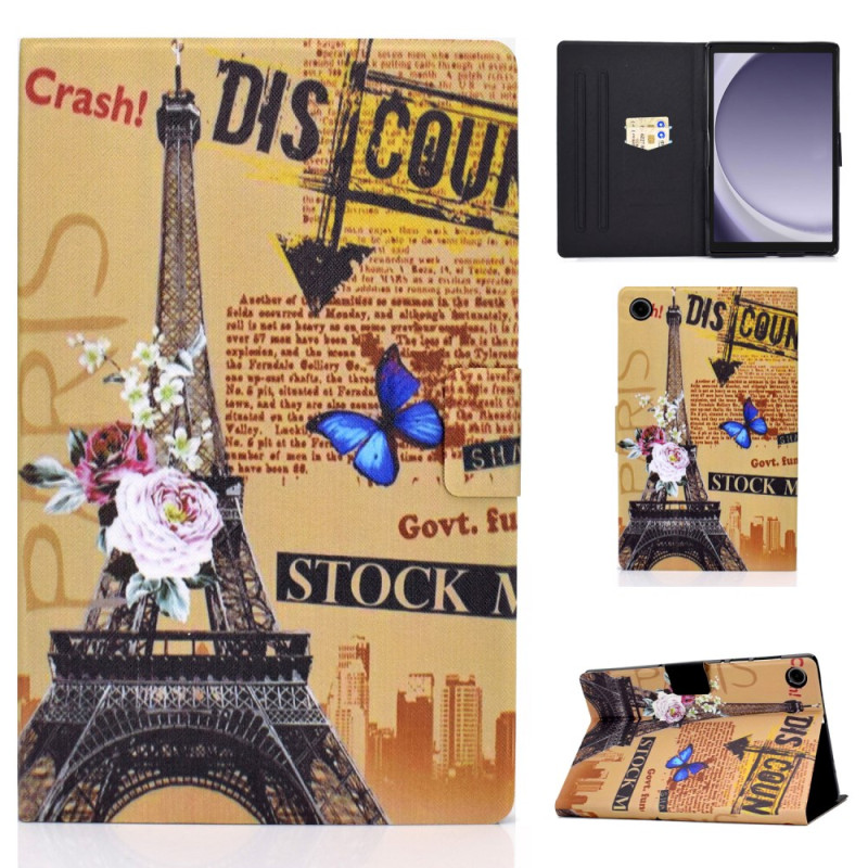 Samsung Galaxy Tab A11 / A9 Eiffel-torni Vintage Suojakuori