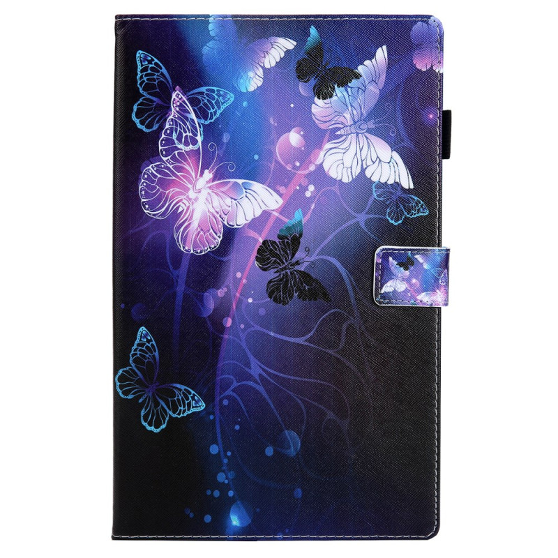 Samsung Galaxy Tab A11 Plus / A9 Plus Suojakuori Violetti Perhoset