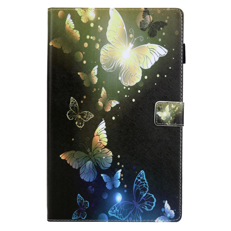 Samsung Galaxy Tab A11 Plus / A9 Plus Suojakuori Gold Perhoset