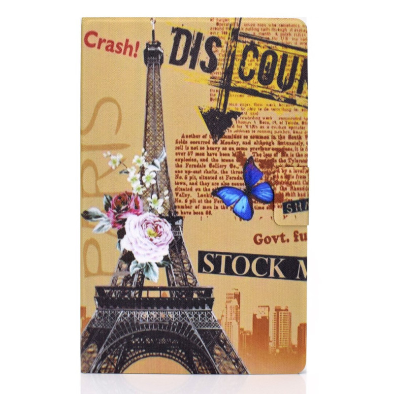 Samsung Galaxy Tab A11 Plus / A9 Plus Vintage Eiffel-torni Suojakuori