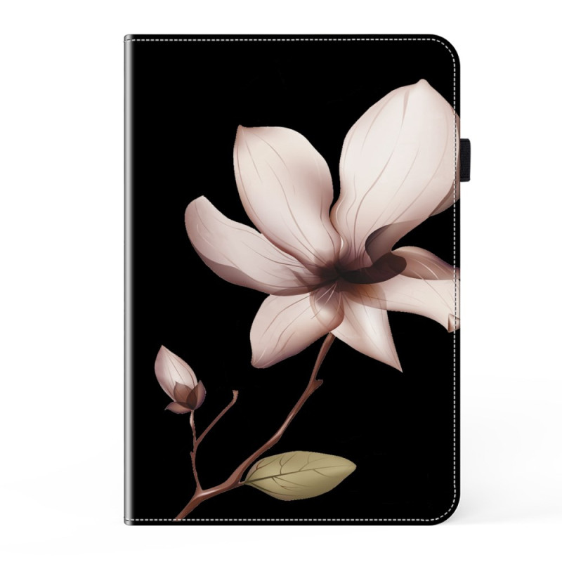 Samsung Galaxy Tab A11 Plus / A9 Plus vaaleanpunainen kukka suojakuori