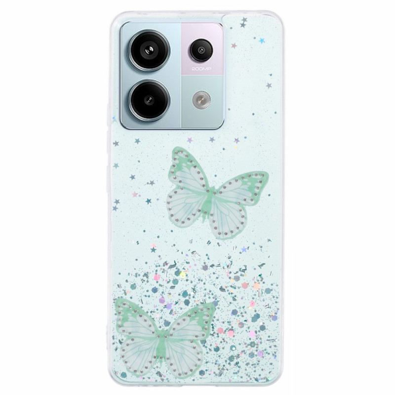 Xiaomi Redmi Note 13 Pro 5G / Poco X6 5G Suojakuori
 Paljetti
 Butterflies Paljetti
 Perhoset