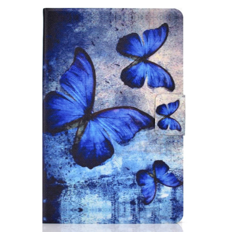 Samsung Galaxy Tab S8 / S7 Suojakuori
 Akvarelli sininen perhoset