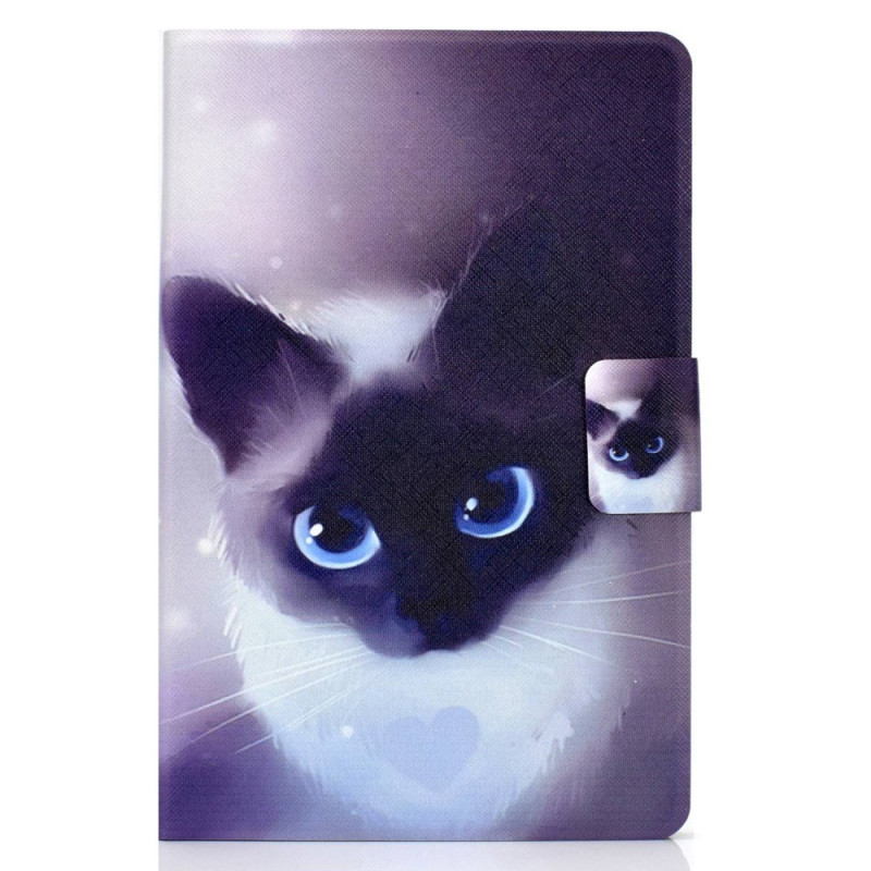 Samsung Galaxy Tab S8 / S7 Sinisilmäinen kissa suojakuori
