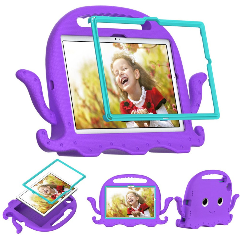 Coque Samsung Galaxy Tab A8 10.5 (2021) / (2022) Protection EVA avec Bandoulière Design Poulpe